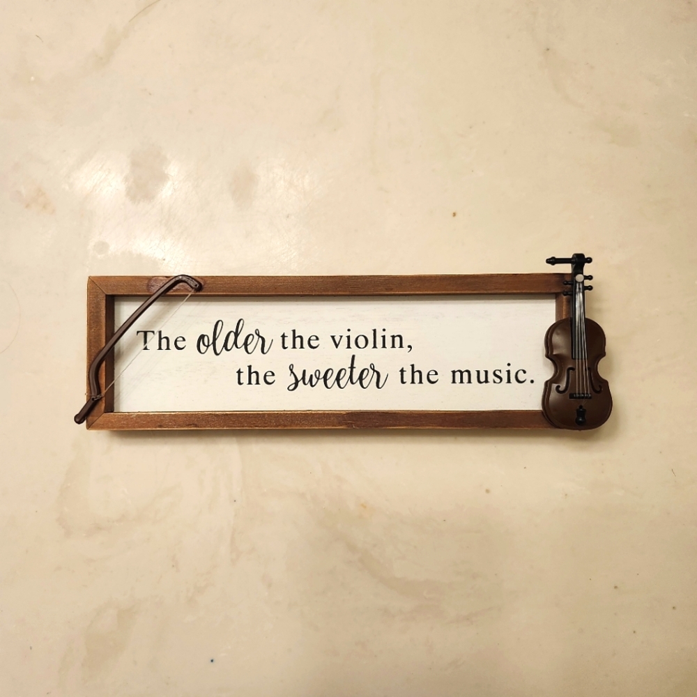 NEW Customized "The Older The Violin.." Music Wall Art Frame Sign Plaque